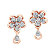 Effortlessly Graceful 18K Diamond Floral Studs