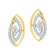 Classic Dazzle Gold Studs 18K