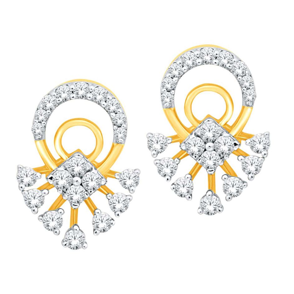 Shinning 18K Gold Studs for Enchanted Glow