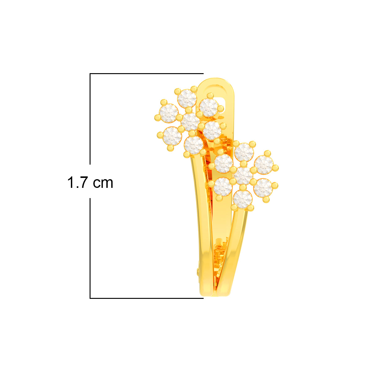 Tender Blossom 18K Gold Hoops