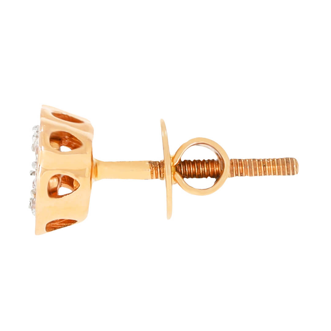 Diamond Square Stud Earrings for Dazzling Look