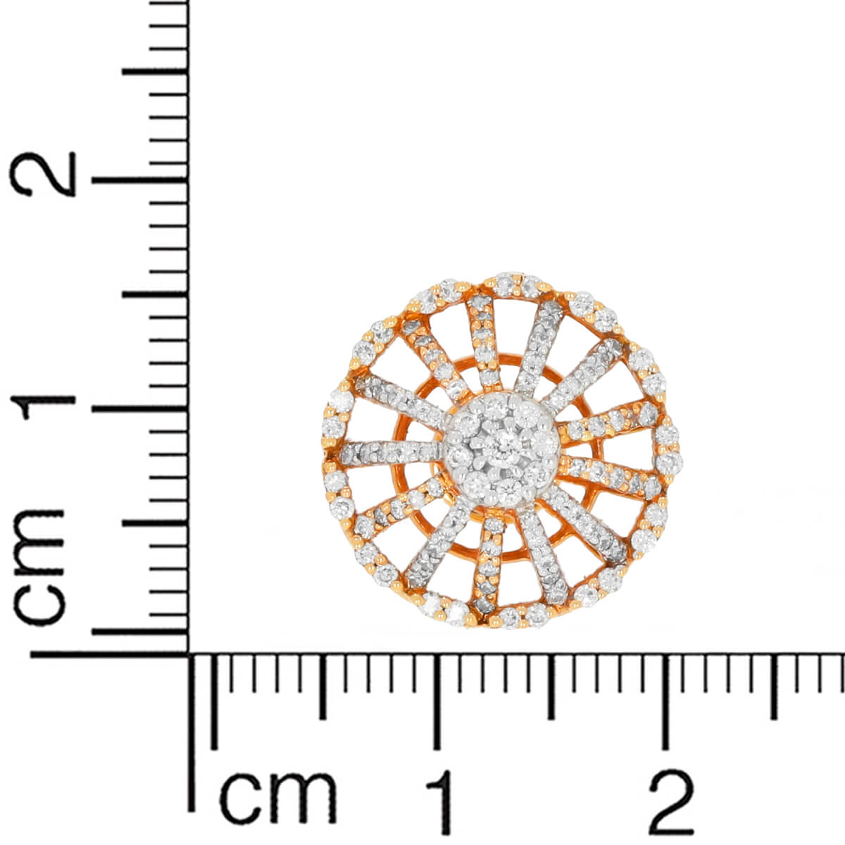 18K Sophisticated Floral Studs for a Modern Touch