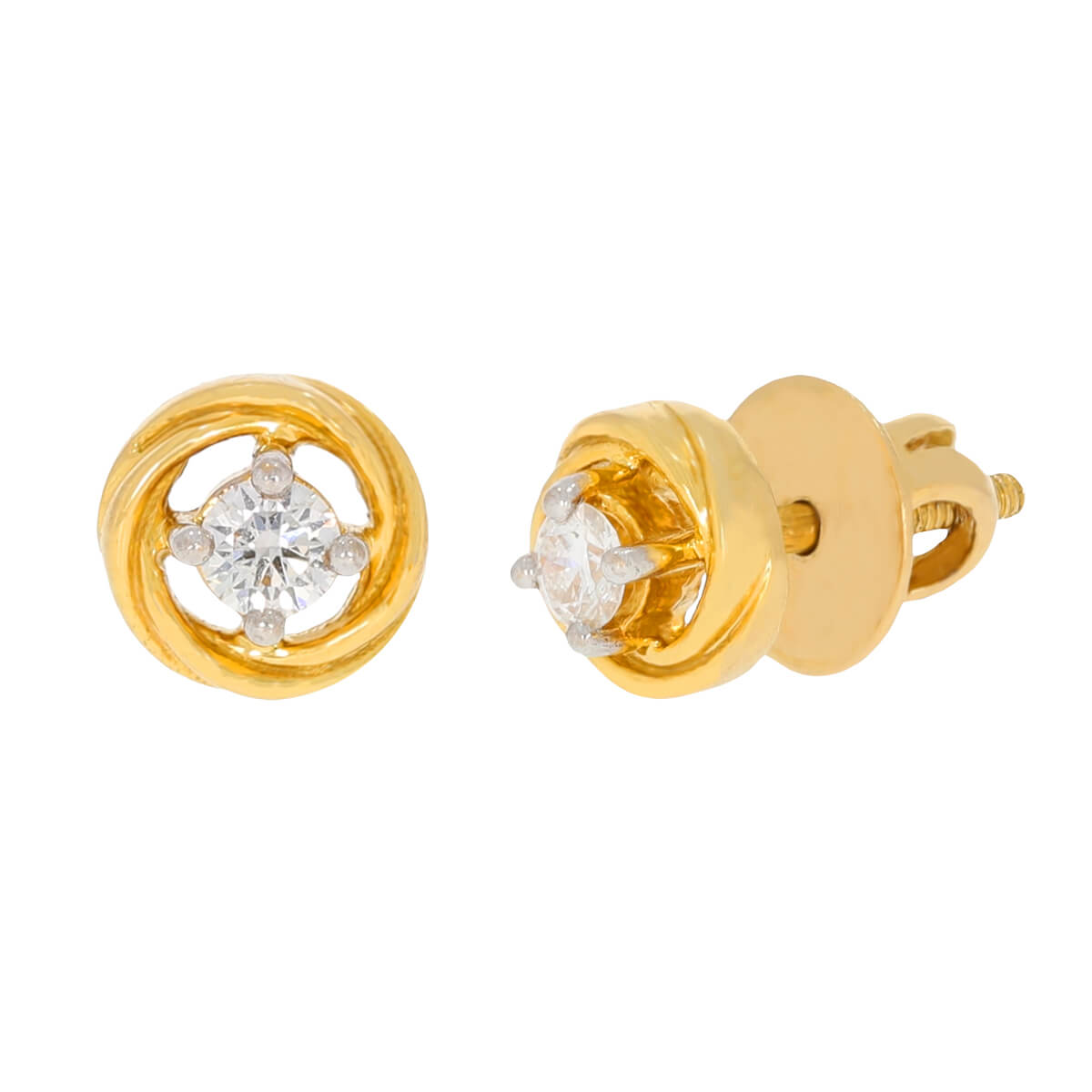 Sleek Oval Solitaire Studs