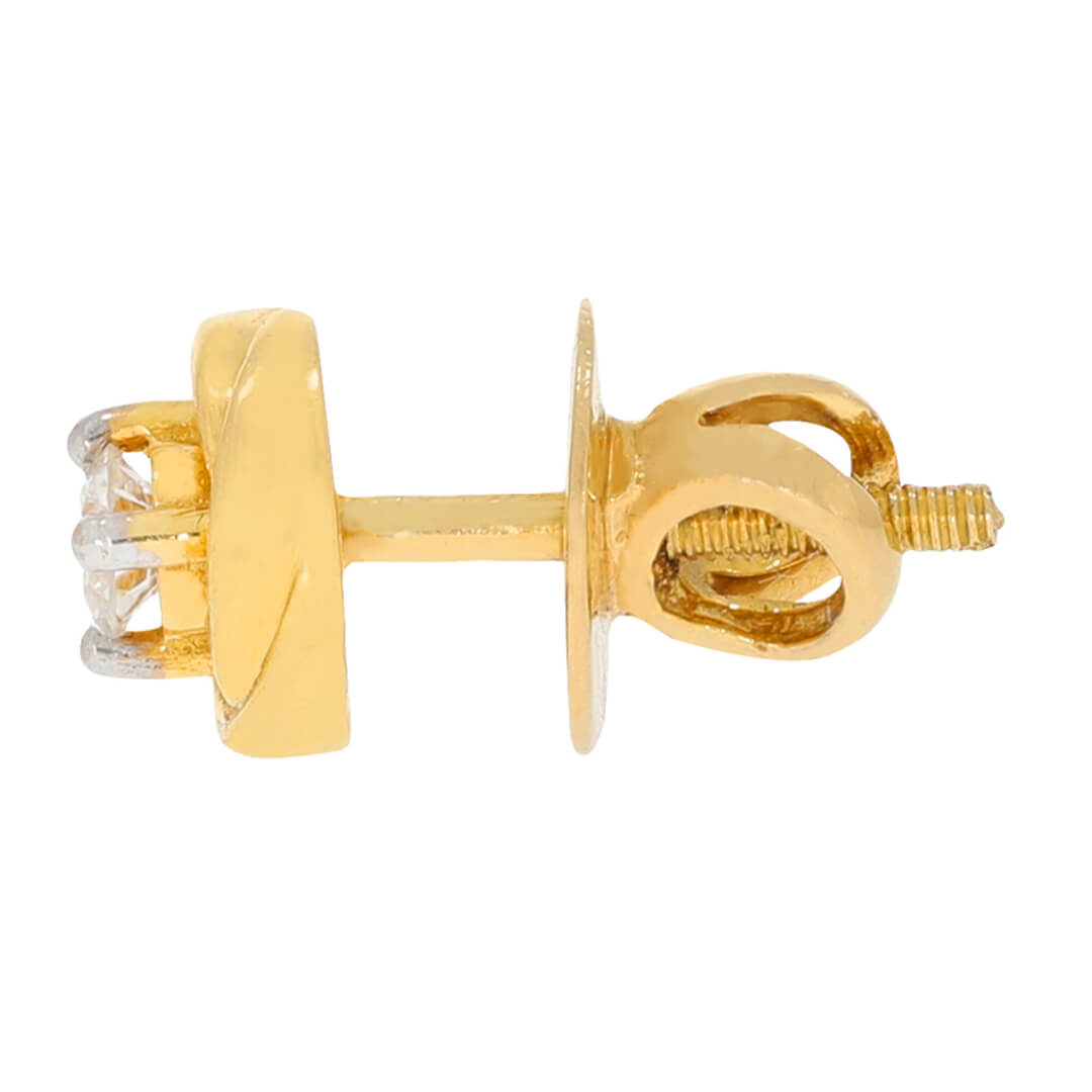 Sleek Oval Solitaire Studs