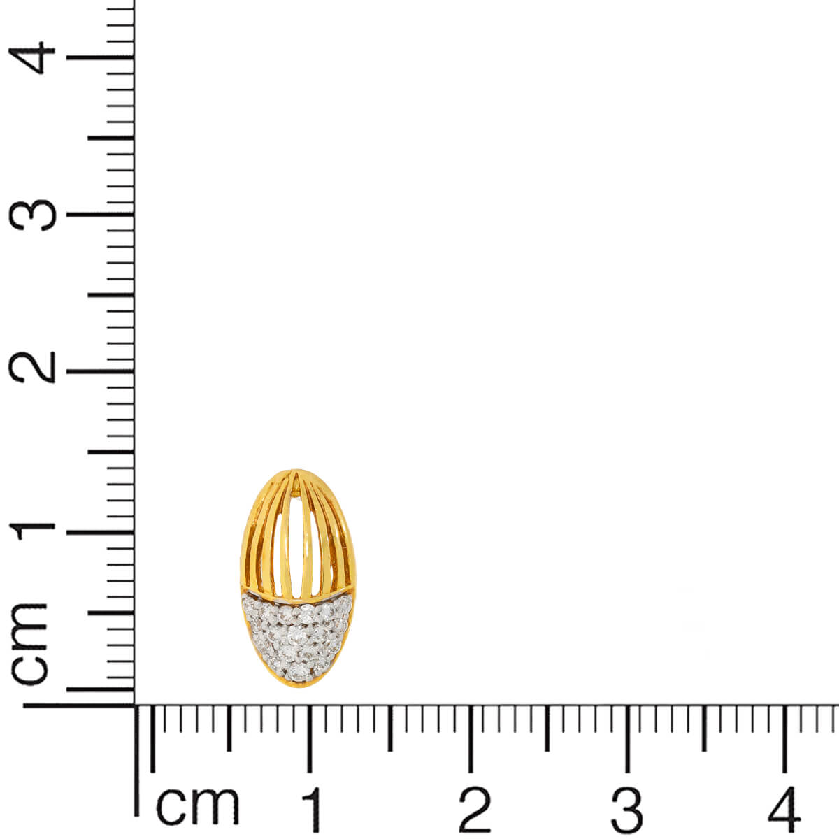 Contemporary Oval Gold Studs