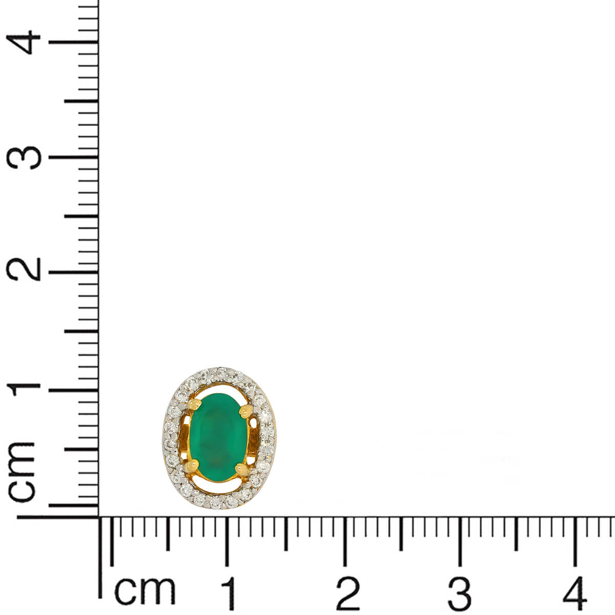 Gleaming Green 18K Diamond Studs