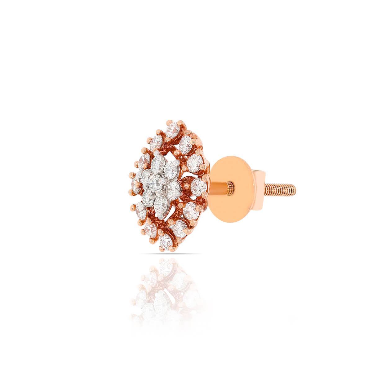 Vivid Full Bloom 18K Gold Studs