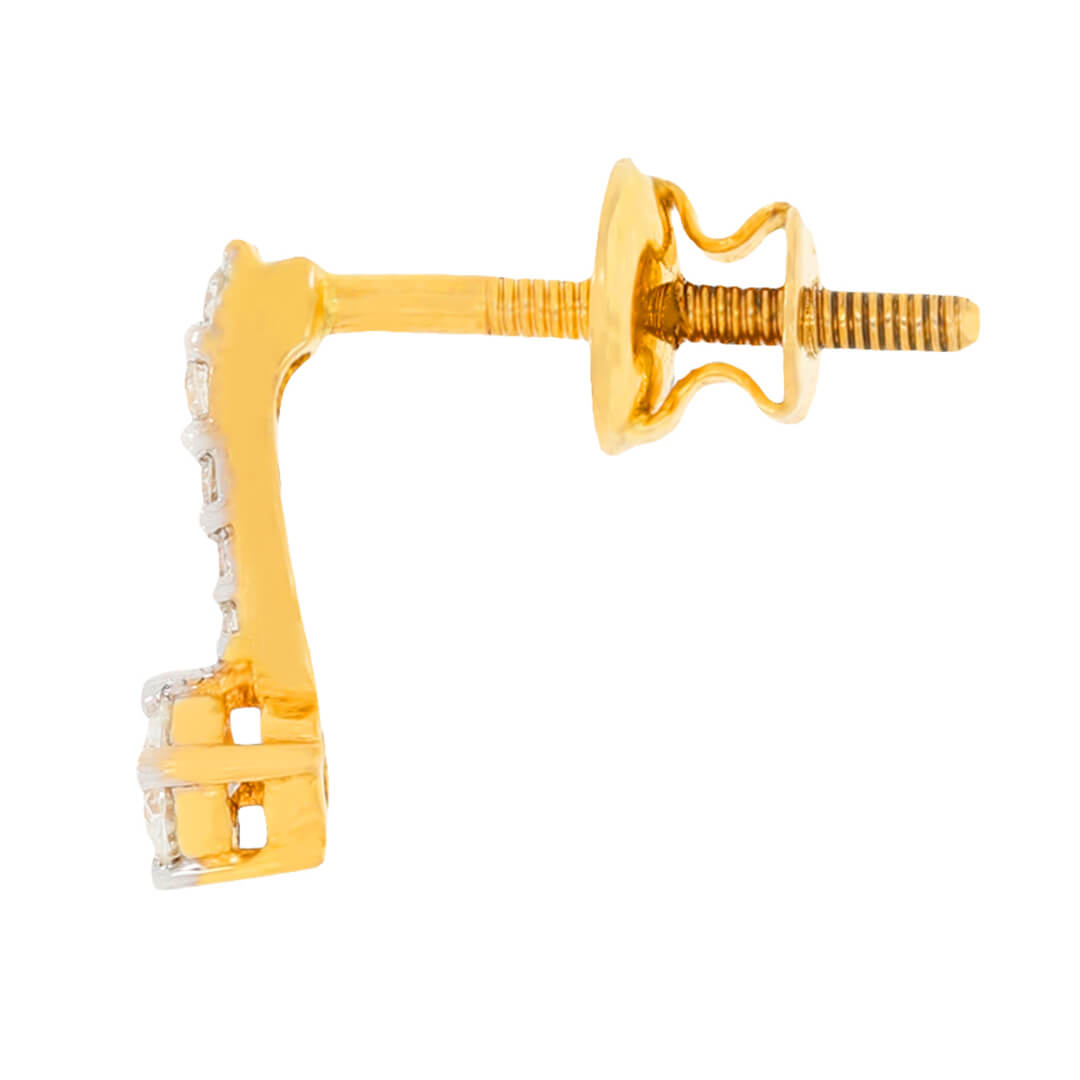 18K Forever Graceful Sleek Studs