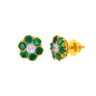 Radiant Flora 18K Diamond Studs for Modern Flair