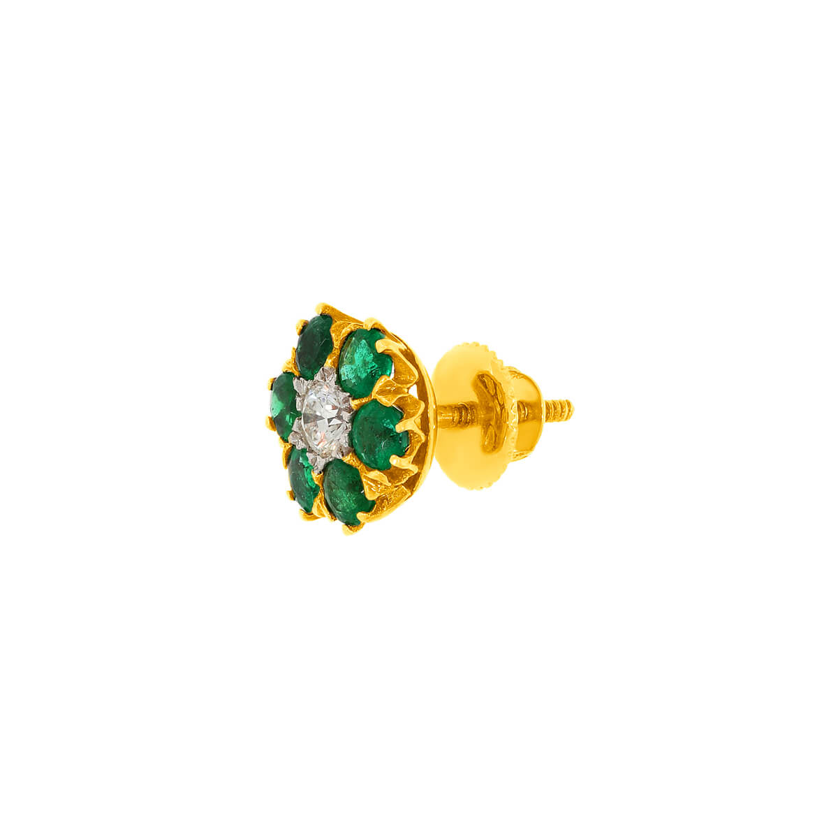 Radiant Flora 18K Diamond Studs for Modern Flair