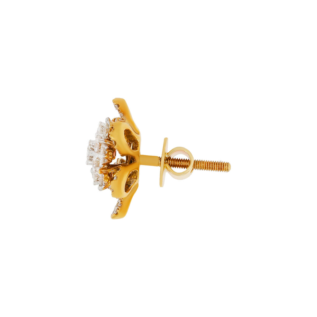 Full Blossom 18K Gold Studs for Minimalistic Style