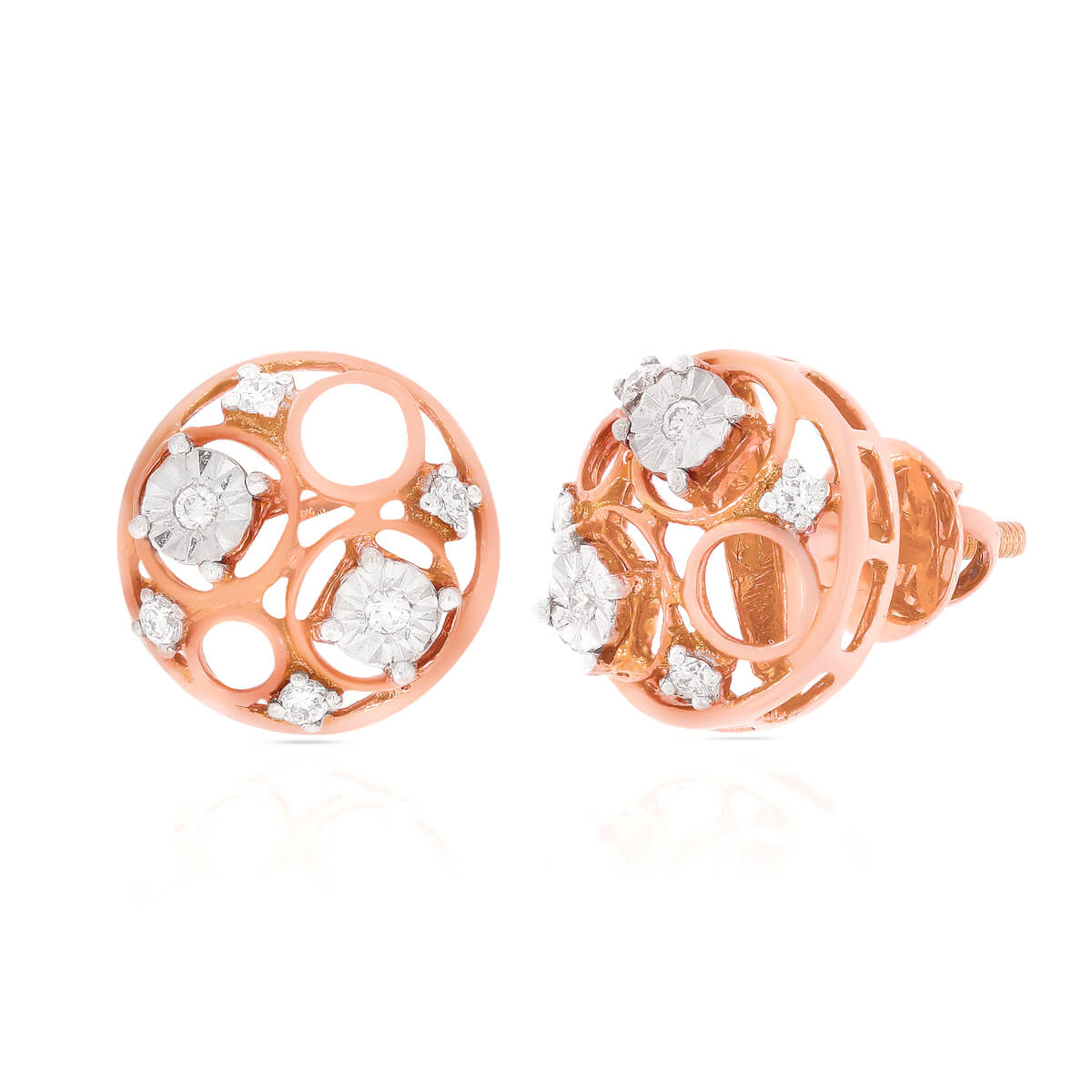 Refined Elegance Oval Studs 18K