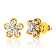 Gold Blossom 18K Diamond Studs