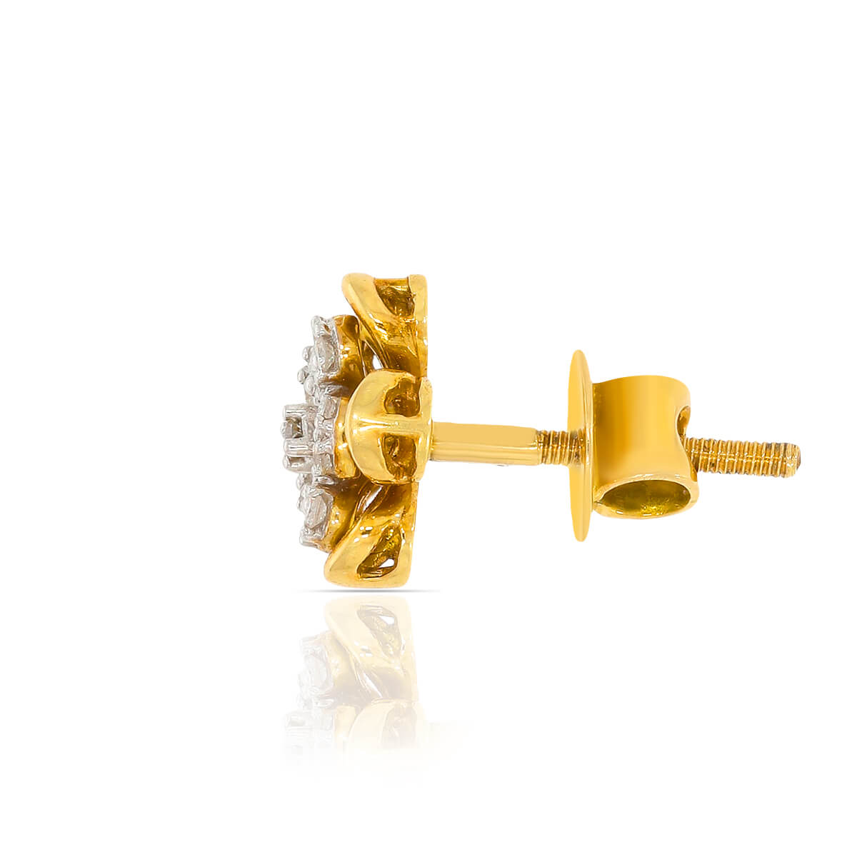 Gold Blossom 18K Diamond Studs