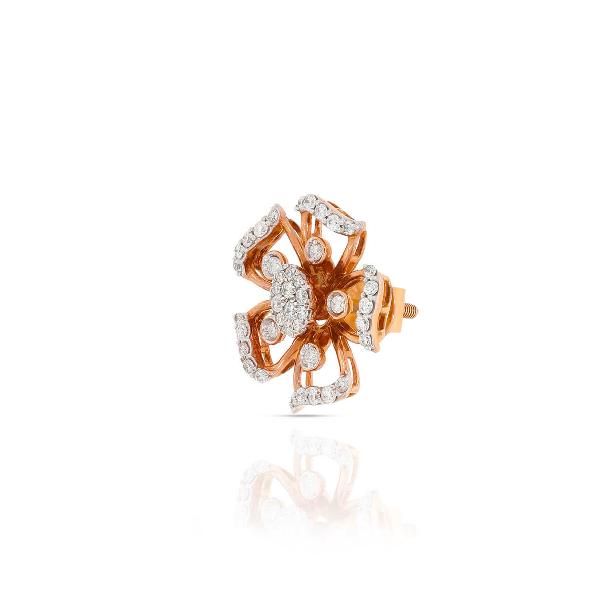 18K Blossom Beauty Gold Floral Studs