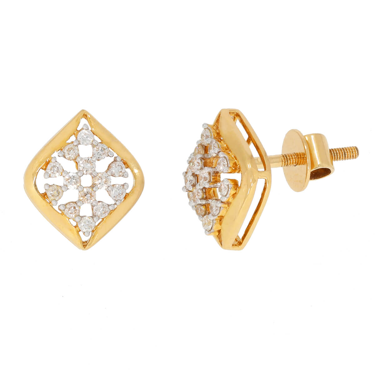 Snowflake Radiance 18K Diamond Studs