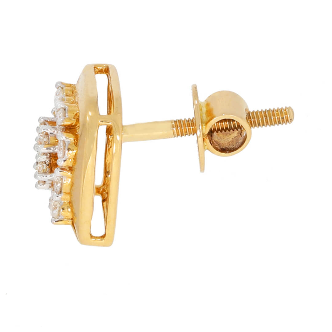 Snowflake Radiance 18K Diamond Studs