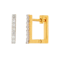 Golden Modern Square Hoops