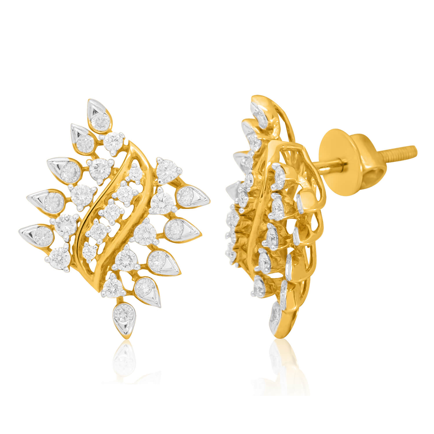 18K Gold Studs for Exquisite Craftsmanship
