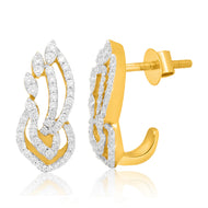 Captivating Petal Swirl 18K Gold Hoops for Daily Wear