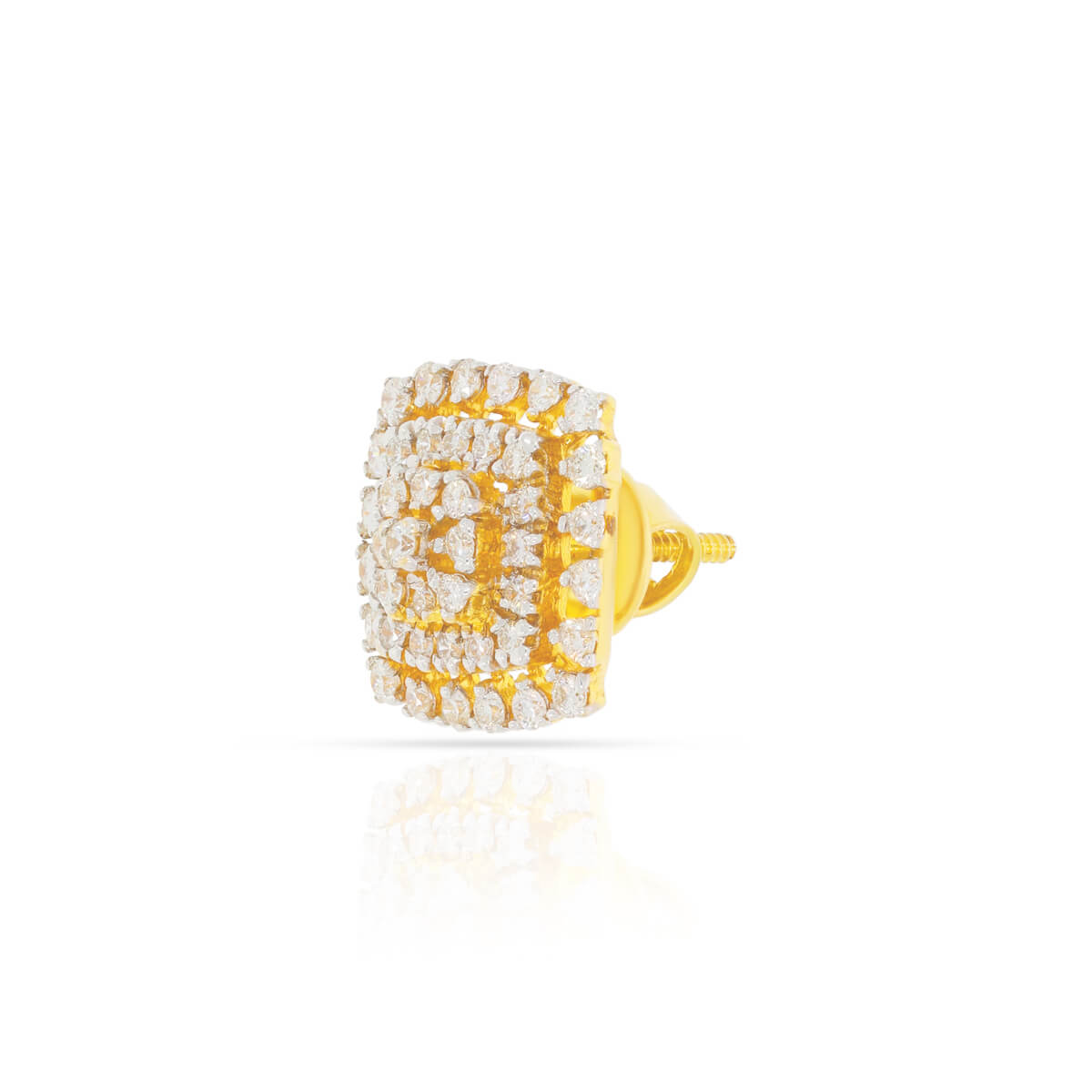 18K Radiant Studs for Dazzling Style