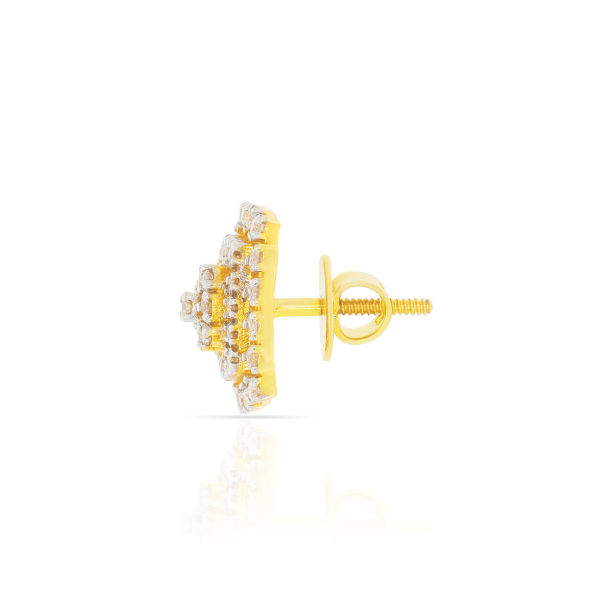 18K Radiant Studs for Dazzling Style
