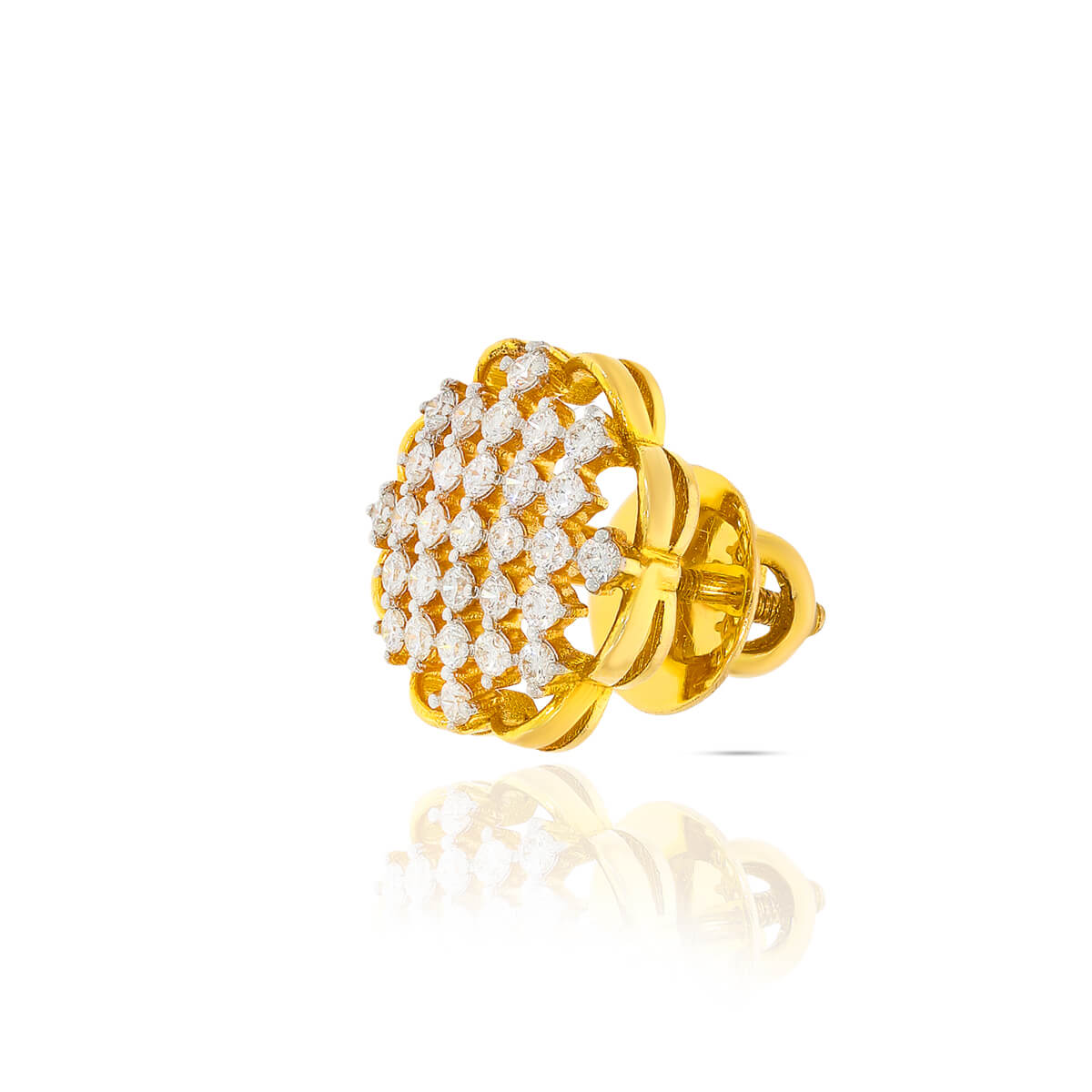 Enchanting Flower Motif 18K Studs