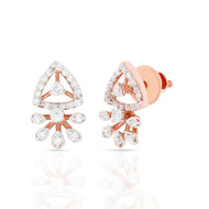 Floret Charm 18K Diamond Studs for Elegant Minimalism