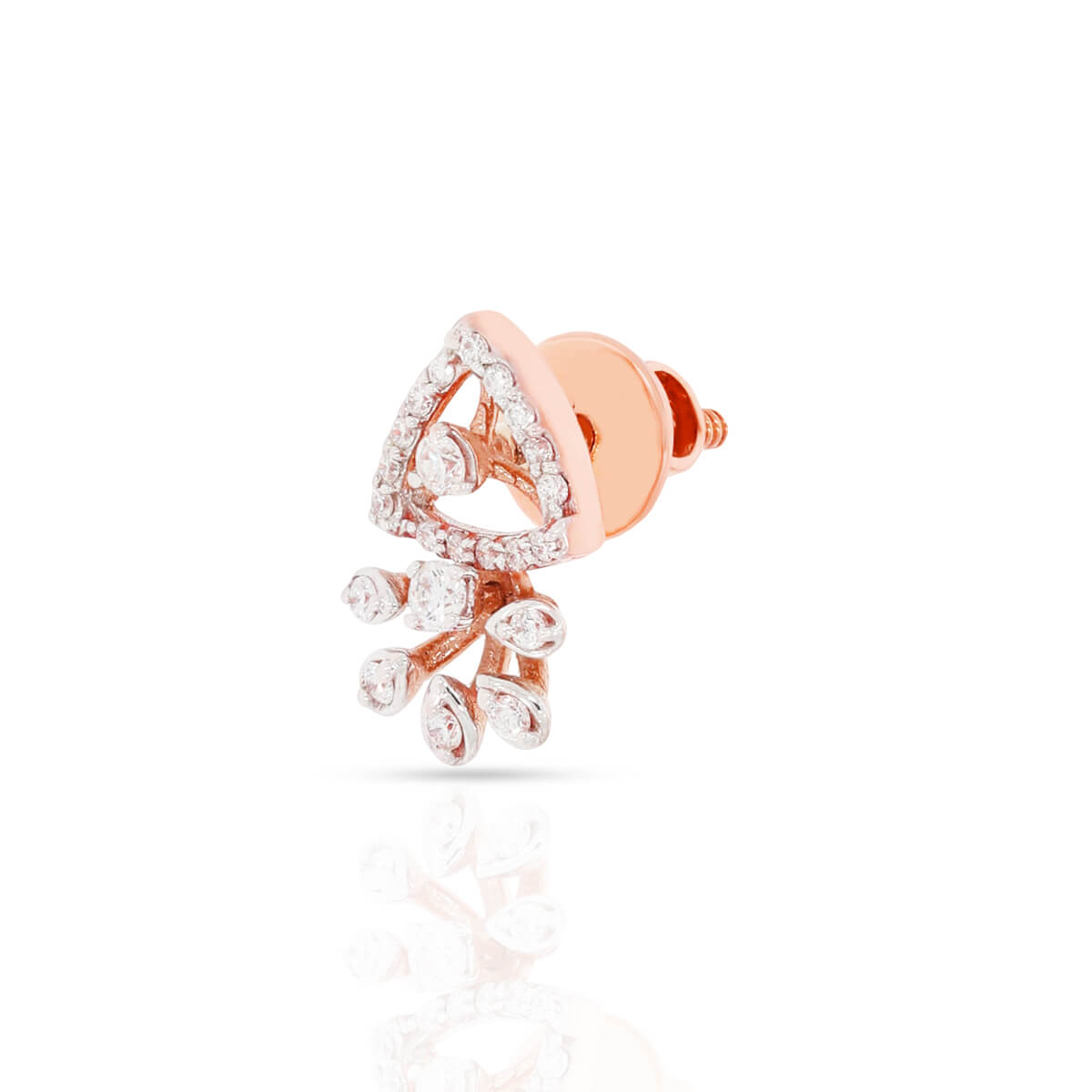 Floret Charm 18K Diamond Studs for Elegant Minimalism