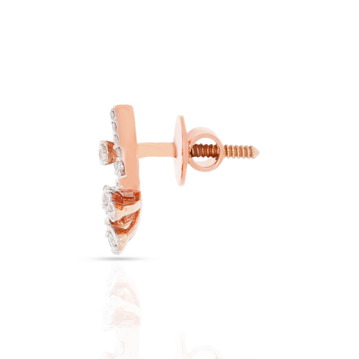 Floret Charm 18K Diamond Studs for Elegant Minimalism
