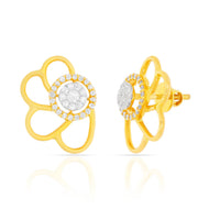 Gold Studs with Soft Charm 18K