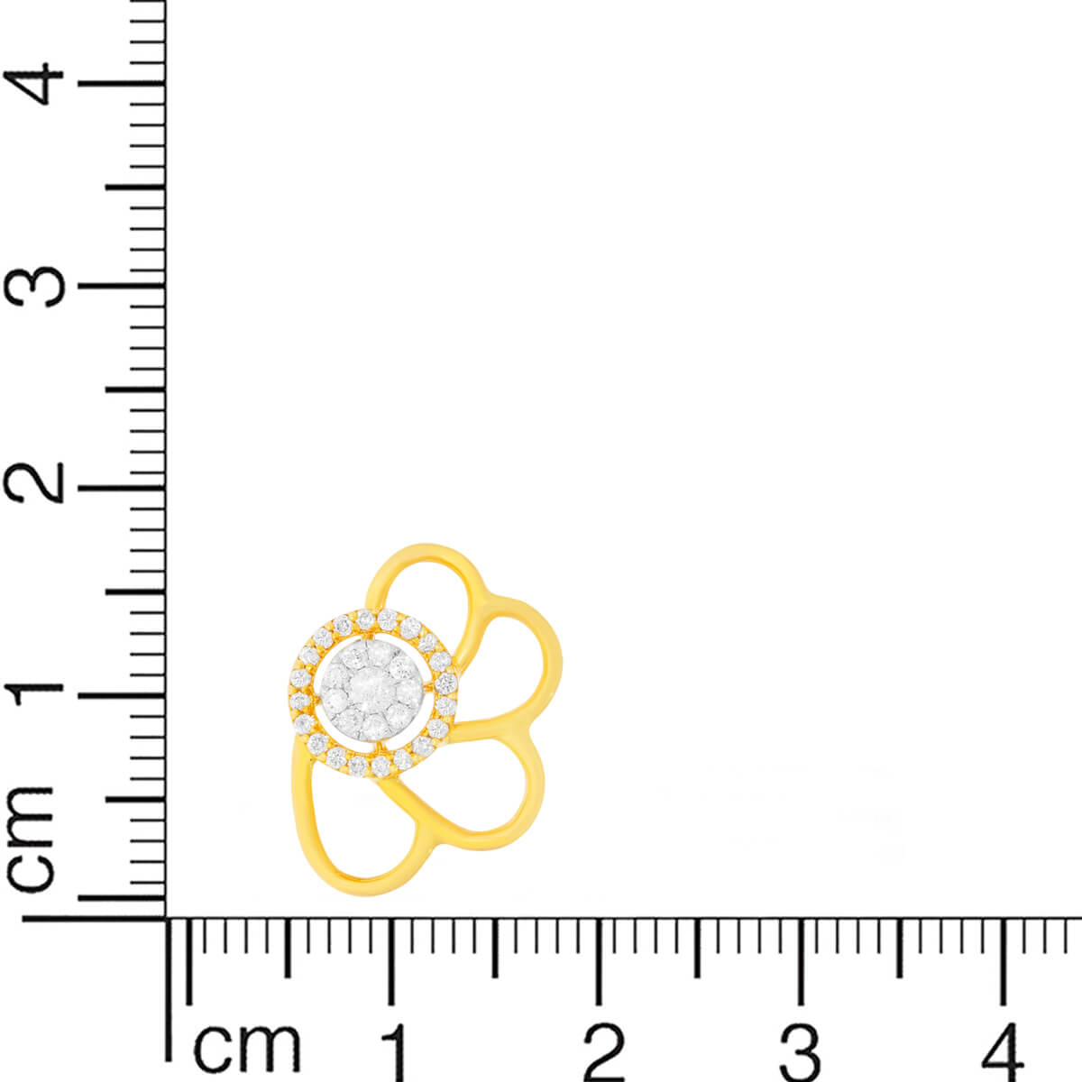 Gold Studs with Soft Charm 18K