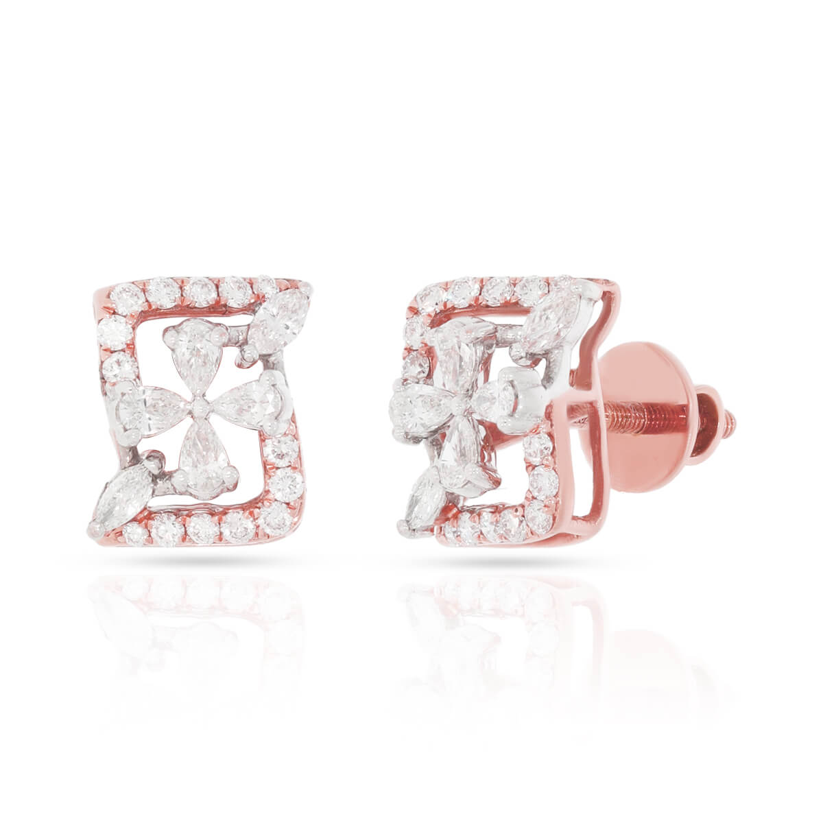 Classic Vibrant Gold Studs 18K