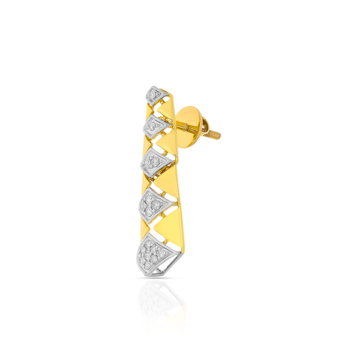 18K Charming Blossom Gold Stud Earrings