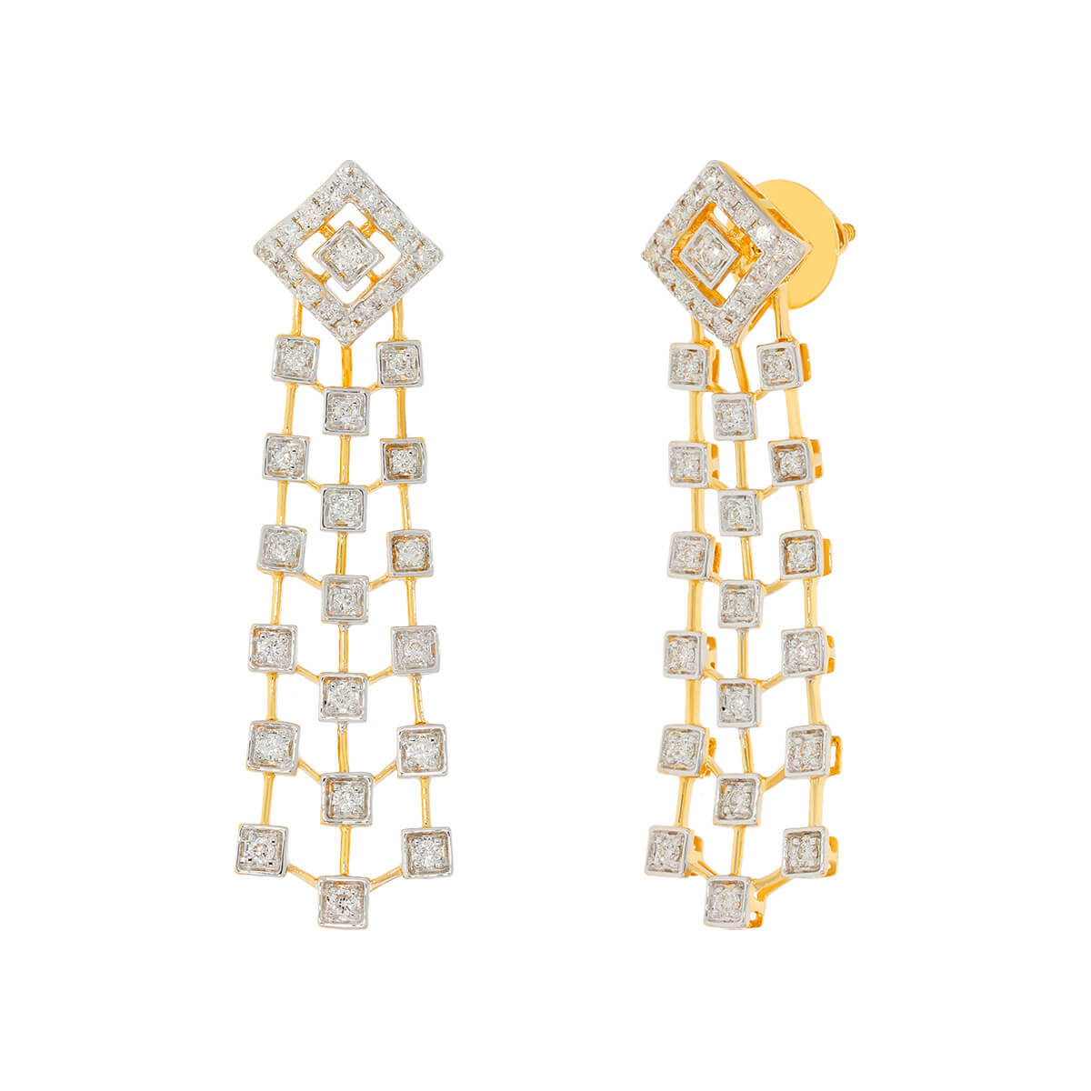 Beautiful Diamond Grace 18K Danglers