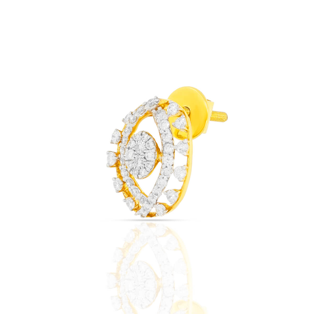Exquisitely Stunning 18K Diamond Stud Earrings