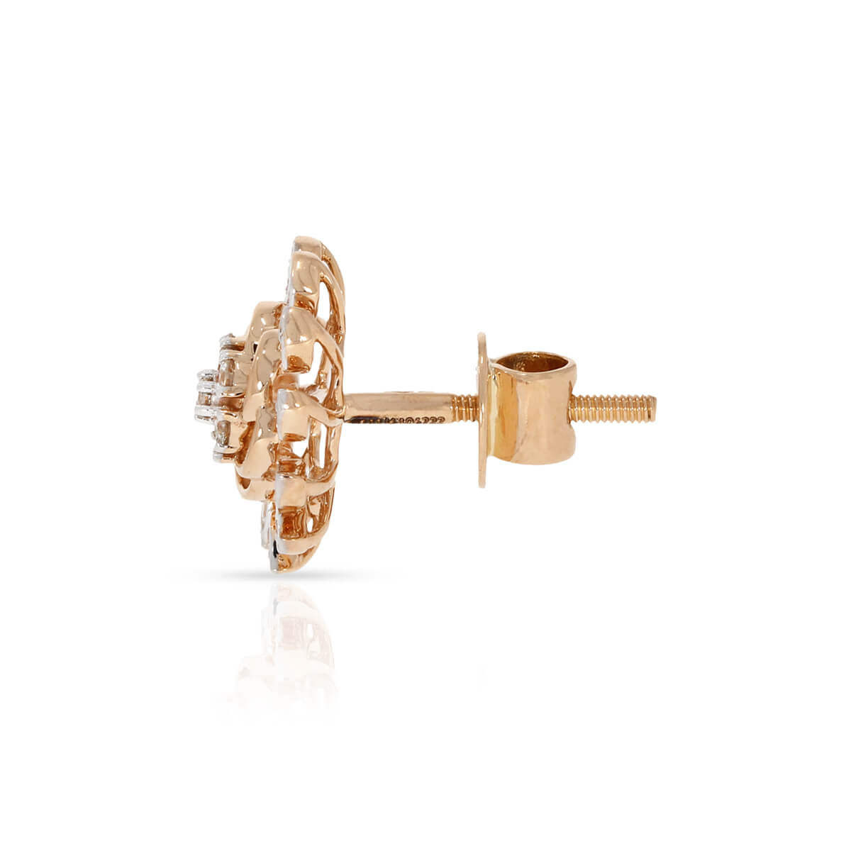 Lustrous Blossom 18K Studs