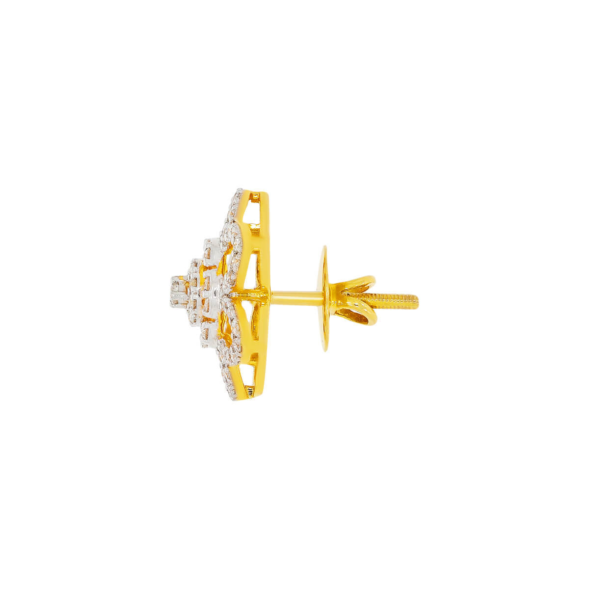 Stunning 18K Diamond Floral Studs for Daily Glamour