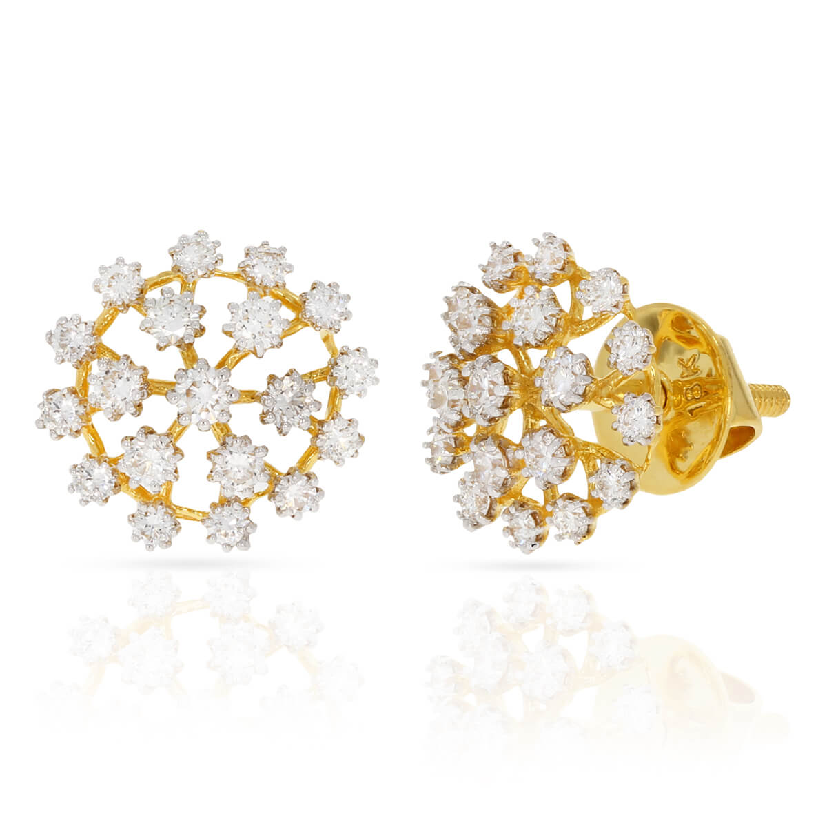 Wheel Splendour 18K Studs