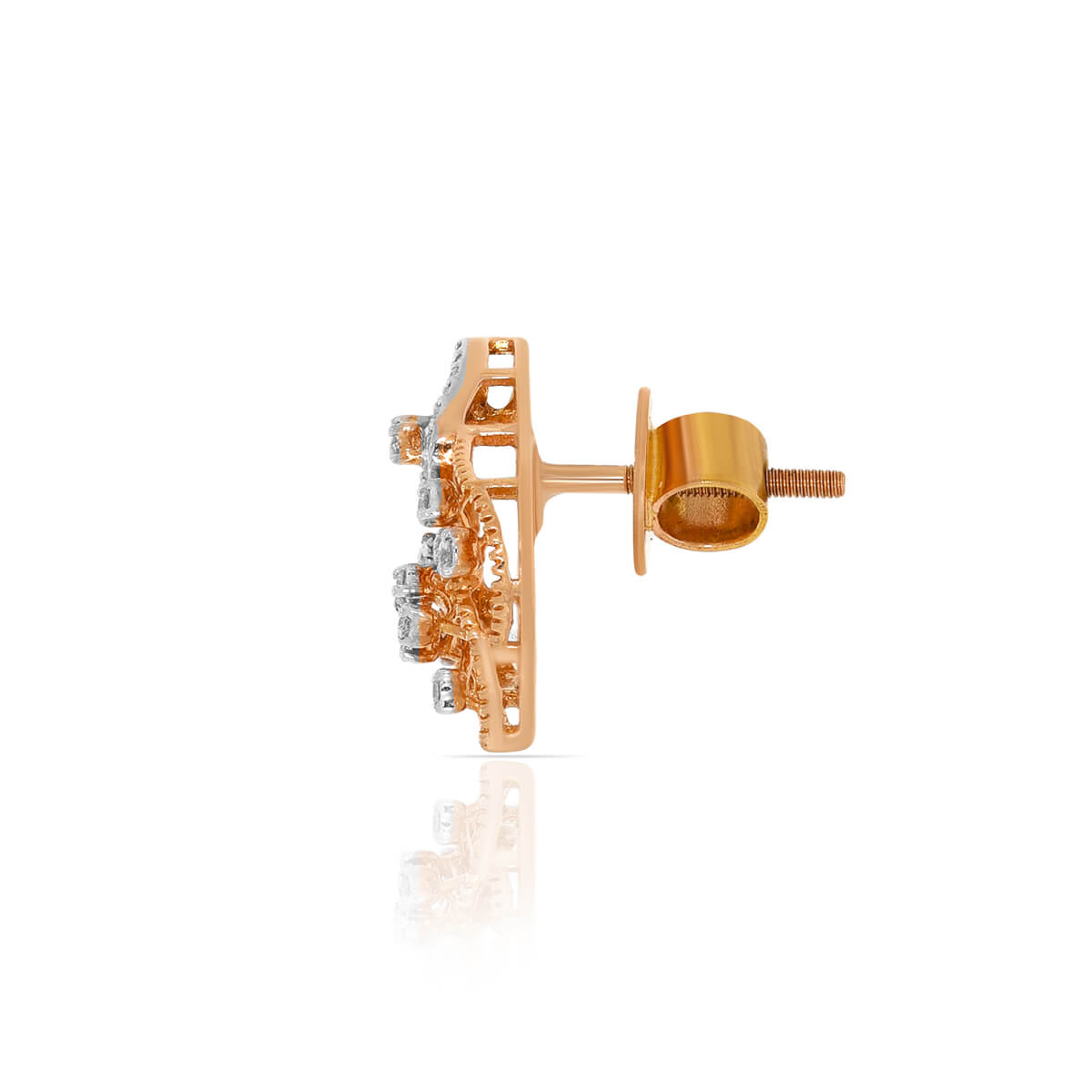 Enigmatic Design 18K Diamond Studs for Elegant Minimalism