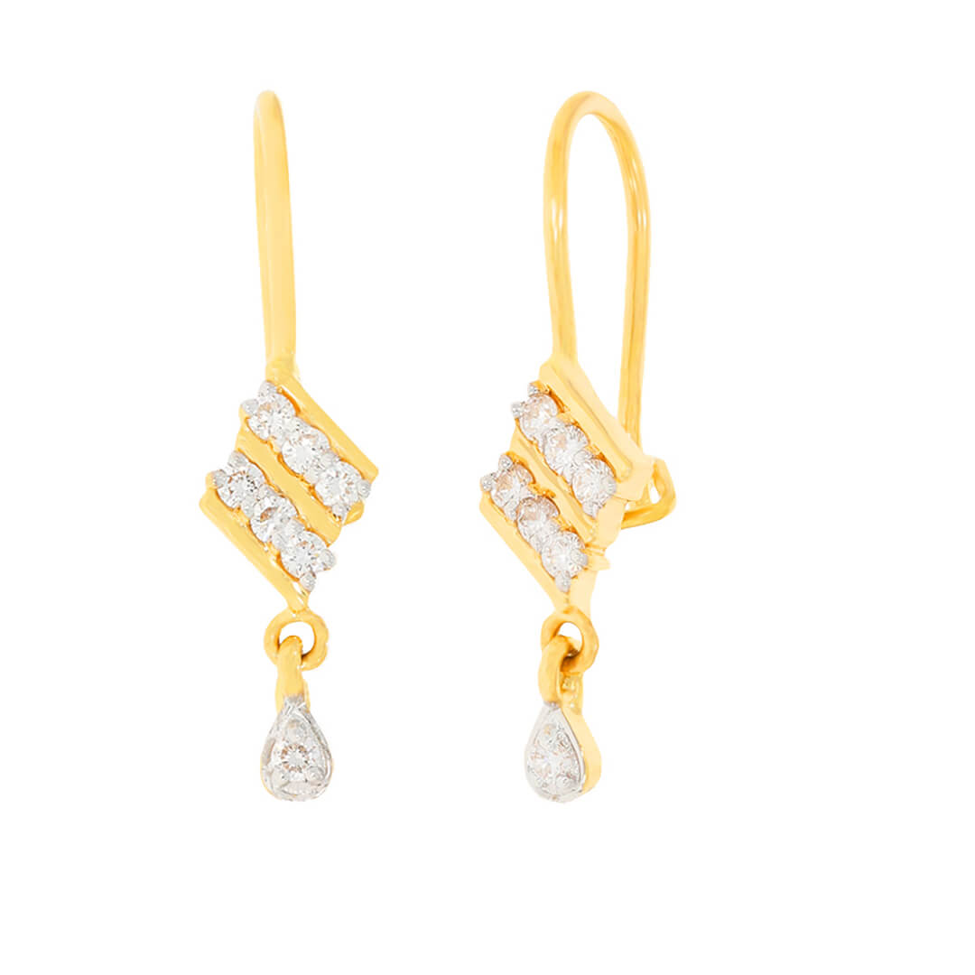 Sleek Style Diamond Dangler