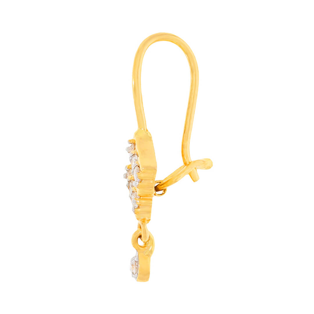 Sleek Style Diamond Dangler