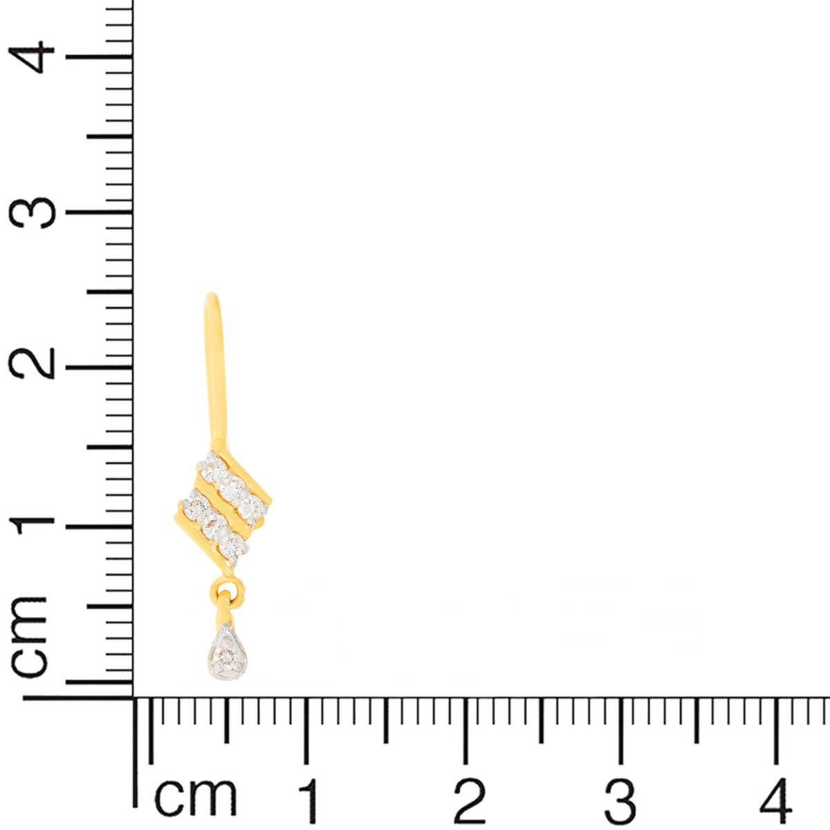 Sleek Style Diamond Dangler