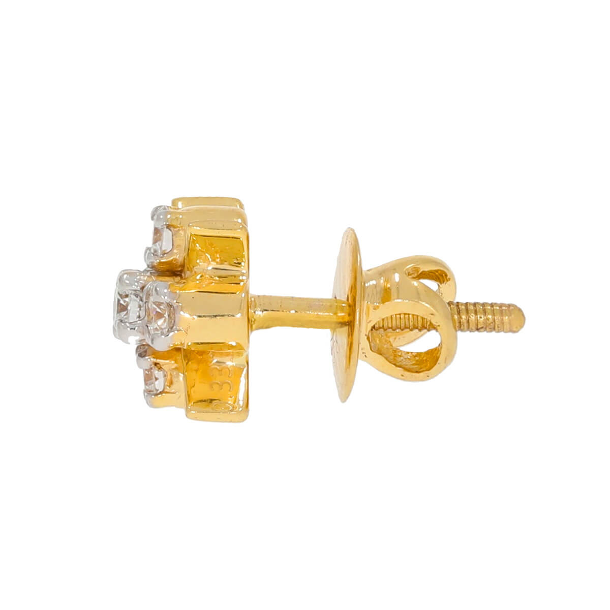 Graceful Bloom 18K Gold Studs