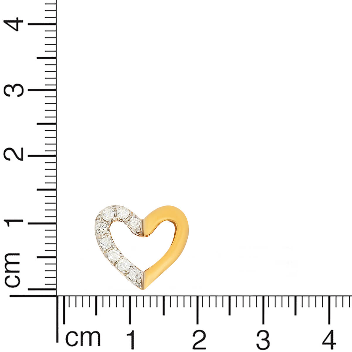 Mini-Heart 18K Gold Studs for Adorable Shine