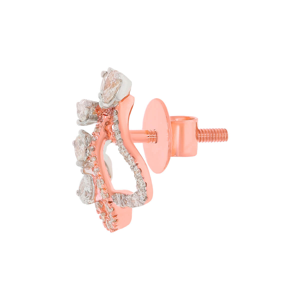 18K Dazzling Twist Minimalist Studs