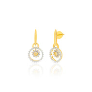 18K Chic Studs with Charming Glow