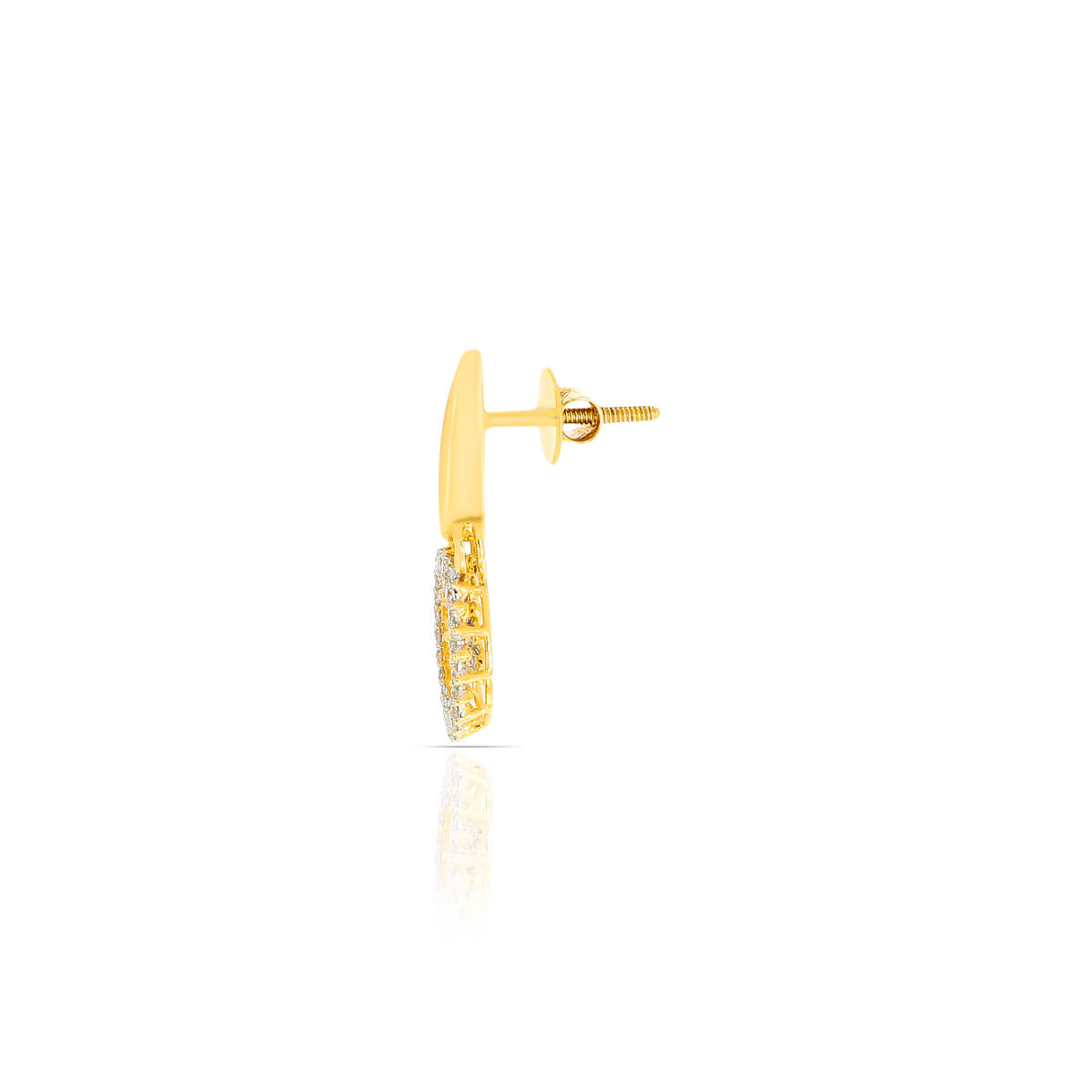 18K Chic Studs with Charming Glow