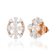 Gleaming Orb Starfish Blossom 18K Diamond Studs