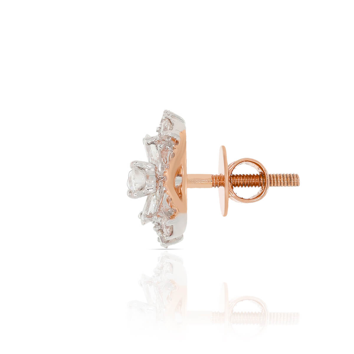 Gleaming Orb Starfish Blossom 18K Diamond Studs